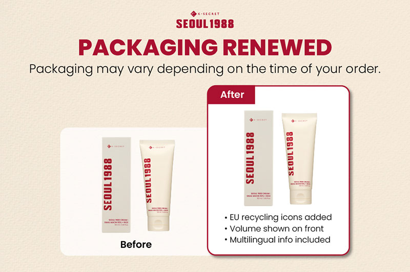 KSECRET SEOUL 1988 Cream : Snail Mucin 93% + Rice [100ml]